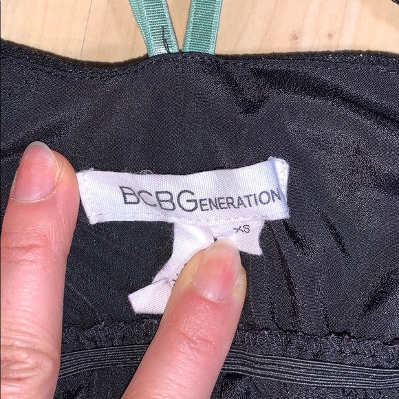 BCBGeneration Black Sparkle High Low dress - Picture 6 of 9